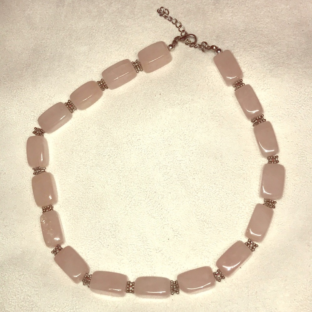 Rose quartz necklace